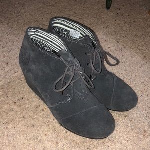 TOMS wedge booties